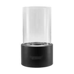 Pöytätulisija hiiliteräs ja lämpöä kestävä lasi 160 160 285 mm savuton sisä ja ulkokäyttöön