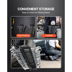 16-osainen metrinen räikkälenkkisarja 8–24 mm kromivanadiiniteräs hiiliteräs kantotelineellä