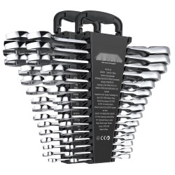 Räikkälenkkiavainsarja 30-osainen metriset 8–24 mm ja SAE 1/4–1 tuumaa