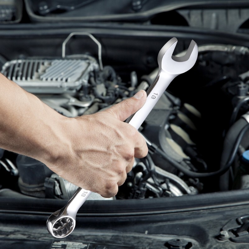 Kiintoavainsarja 25-osainen hiiliteräs metrinen koot 6–32 mm rullattavassa pussissa