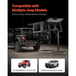 Kovakaton nostolaite Q235B-hiiliteräs kantavuus 90,7 kg sopii Jeep Wrangler ja Ford Bronco