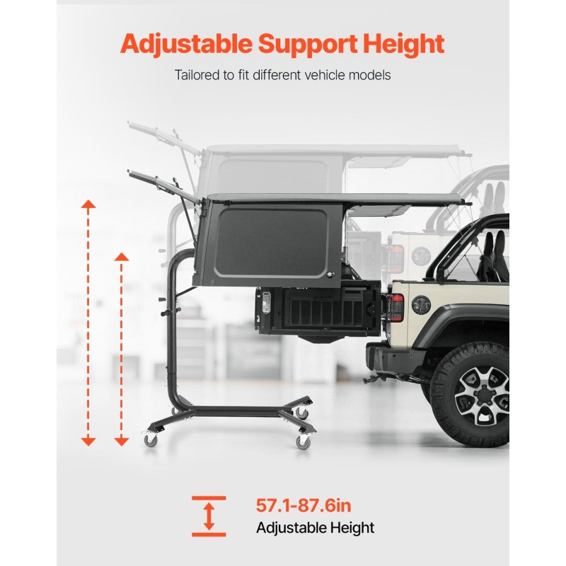 Kovakaton nostolaite Q235B-hiiliteräs kantavuus 90,7 kg sopii Jeep Wrangler ja Ford Bronco