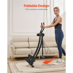 Vatsalihaslaite hiiliteräsrunko 200 kg kantavuus taittuva säädettävä kaksoisliukukiskot