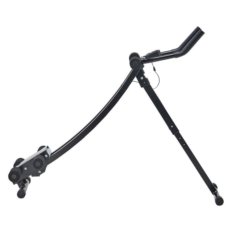 Vatsalihaslaite kaarevalla hiiliteräsrungolla kotiin säädettävä taitettava 200 kg käyttäjäpaino