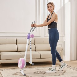 Vatsalihaslaite hiiliteräs kokoontaitettava säädettävä etutanko 5 tasoa sisäänrakennettu laskuri 150 kg