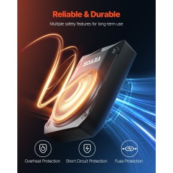 8-tuumainen matalaprofiilinen aktiivisubwoofer istuimen alle sisäänrakennetulla vahvistimella nimellisteho 400 W