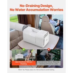 Kannettava ilmastointilaite 4250 BTU 16–32℃ 3 puhallusnopeutta valkoinen