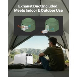 Kannettava ilmastointilaite 4250 BTU 16–32℃ 3 puhallusnopeutta valkoinen