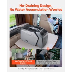 Kannettava ilmastointilaite 5000 BTU 3 puhallusnopeutta 16–32 °C vaihtovirta ja tasavirta