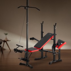 Harjoituspenkki teräsrunkoinen säädettävä monitoiminen kotisalille 600 paunan maksimikuorma