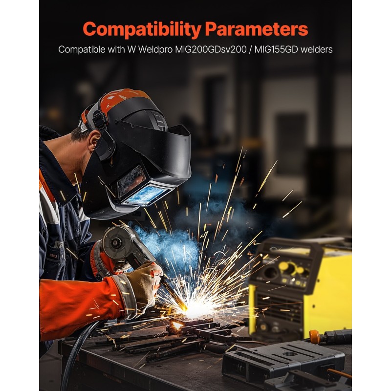 Lankakelapoltin 200 ampeerin 10 jalan kaapelilla alumiinille täytelangalle ja umpilangalle