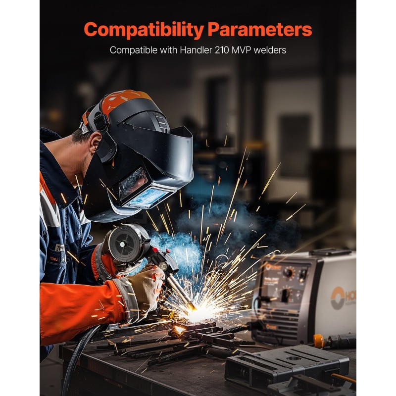 Kelapoltin 100 ampeerin 10 jalan kaapelilla sopii 0,023–0,035 tuuman lankoille Hobart 210