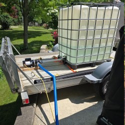 Huuhteluletku PVC 38 mm x 30,5 m sininen Camlock-liittimet kiristimet