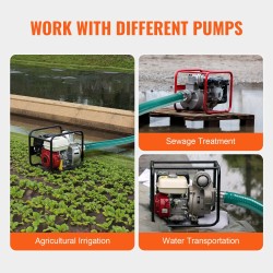 Imuletku 50,8 mm 6,1 m laminoitu komposiitti alumiinisilla camlock-liittimillä siivilällä