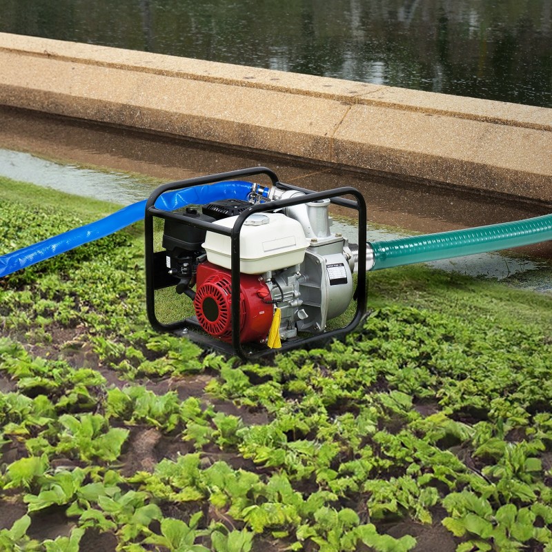 Imuletkusarja 2 tuuman vesipumpulle 6,1m imu 15,2m huuhtelu alumiiniset camlock-liittimet ruostumattomalla siivilällä