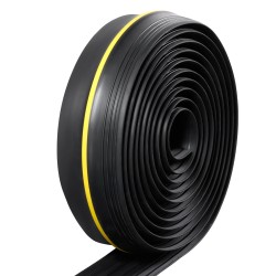 Autotallin ovikynnyksen tiivistenauha paksu PVC-muovi liimalla 89 mm 6,1 m musta