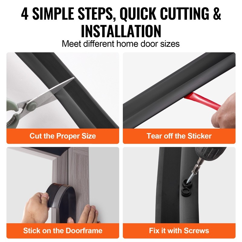 Autotallin ovitiiviste TPE 6,1 m 56 mm 2,5 mm musta