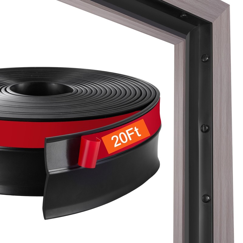 Autotallin ovitiiviste TPE 6,1 m 56 mm 2,5 mm musta