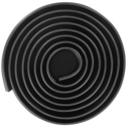 Autotallin kynnyksen tiivistenauha muovia liimallinen 3,66 metriä 89 millimetriä musta