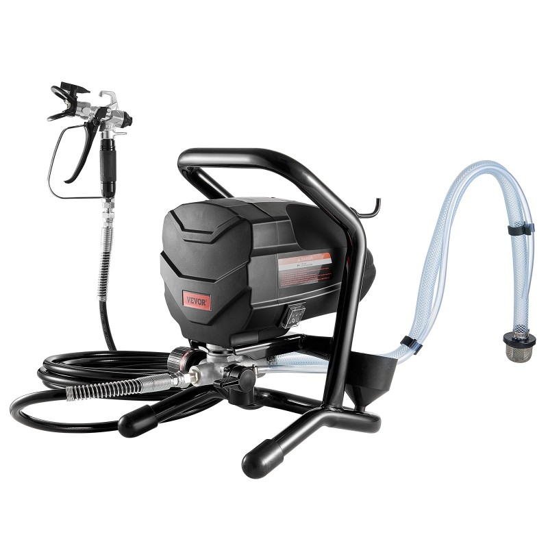 Jalustallinen ilmaton maalisumutin 650W 3000psi kromattu runko jatkovarsi puhdistussarja