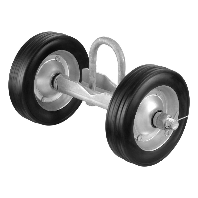 Raskaan käytön liukuporttisarja teräsrunko kumipyörät 146 mm kantavuus 272 kg