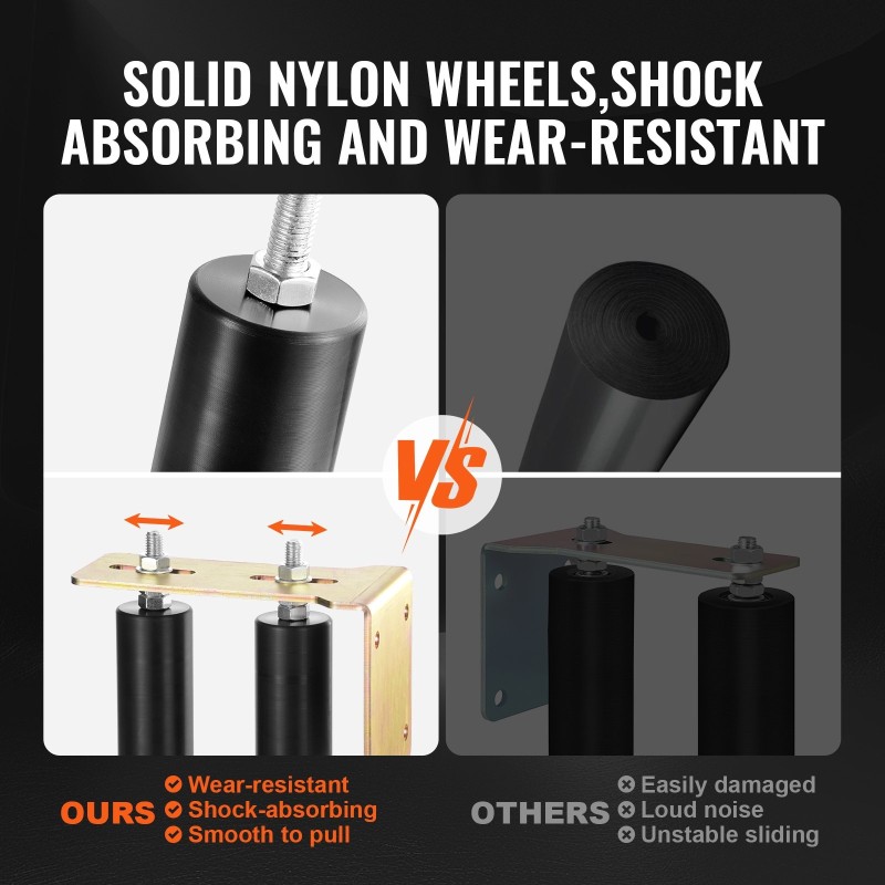 Liukuportin ohjainrullasarja terästeline L-muotoinen nailonrullat säädettävä rullaväli ulkokäyttöön