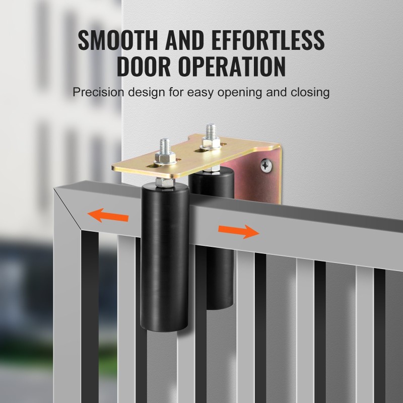 Liukuportin ohjainrullasarja terästeline L-muotoinen nailonrullat säädettävä rullaväli ulkokäyttöön