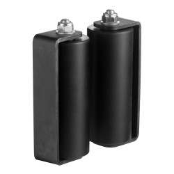 Liukuportin ohjainrullasarja kestävästä teräksestä 60 mm nailonrullat C muotoinen kiinnike