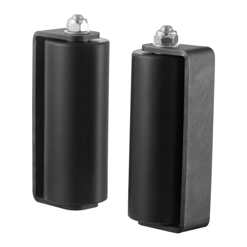 Liukuportin ohjainrullasarja kestävästä teräksestä 60 mm nailonrullat C-muotoinen kiinnike