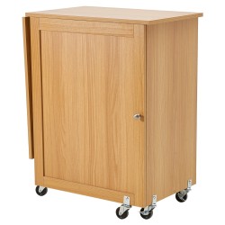 Taitettava ompelupöytä MDF ja PB luonnonpuunsävy säilytystilalla