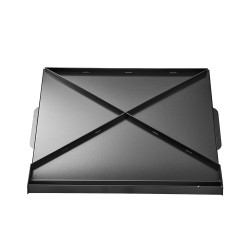 Hiiliteräs paistolevy 22x16 tuumainen kaasugrillille musta retkeilyyn ja pihajuhliin