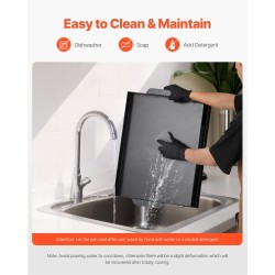 Hiiliteräs paistolevy 22x16-tuumainen kaasugrillille musta retkeilyyn ja pihajuhliin