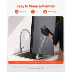 Hiiliteräksinen suorakaiteinen grillitaso 606x360 mm kaasugrilleihin kannettavilla kahvoilla