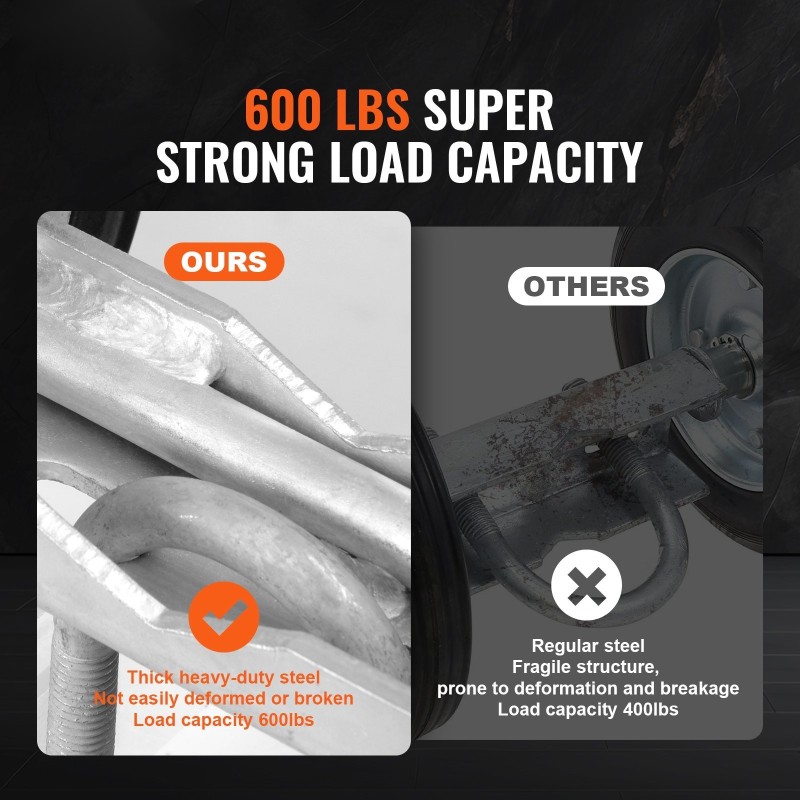 Liukuportin rullasarja 146 mm kumipyörät teräskannatin 600 paunaa sopii 32–50 mm runkoihin