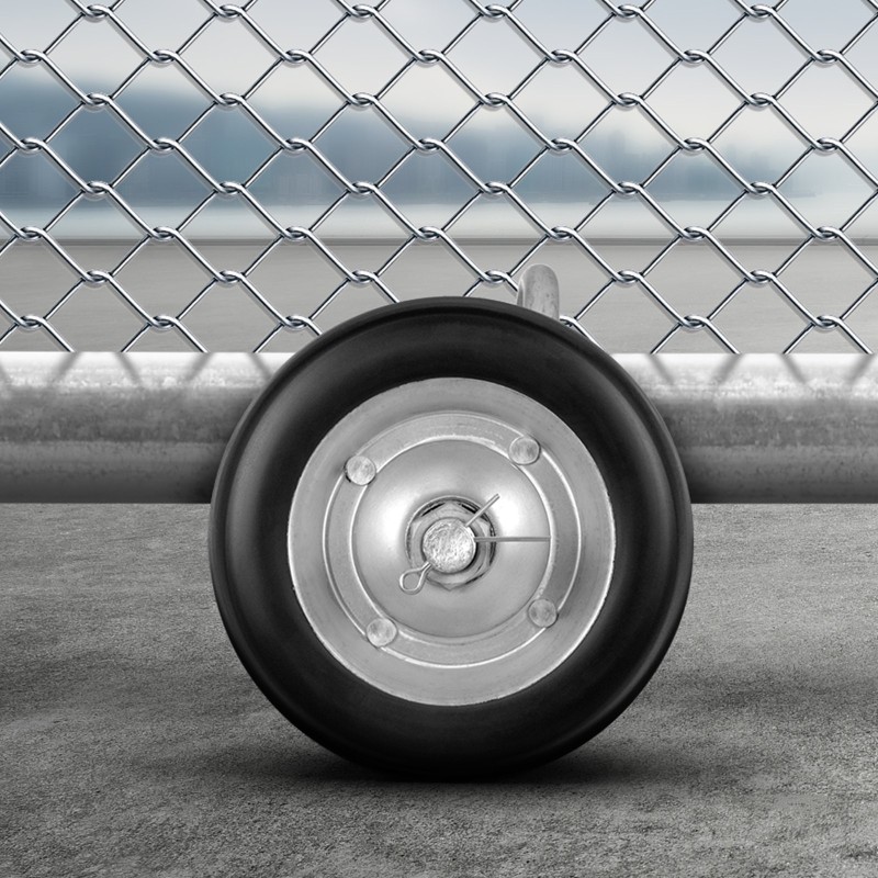 Liukuportin rullasarja 146 mm kumipyörät teräskannatin 600 paunaa sopii 32–50 mm runkoihin