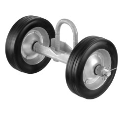 Liukuportin rullasarja 146 mm kumipyörät teräskannatin 600 paunaa sopii 32–50 mm runkoihin