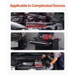 Hylsyjen järjestelijäsarja ABS-muovinen 8 kpl korkea tankoteline tilaa 176 hylsyä