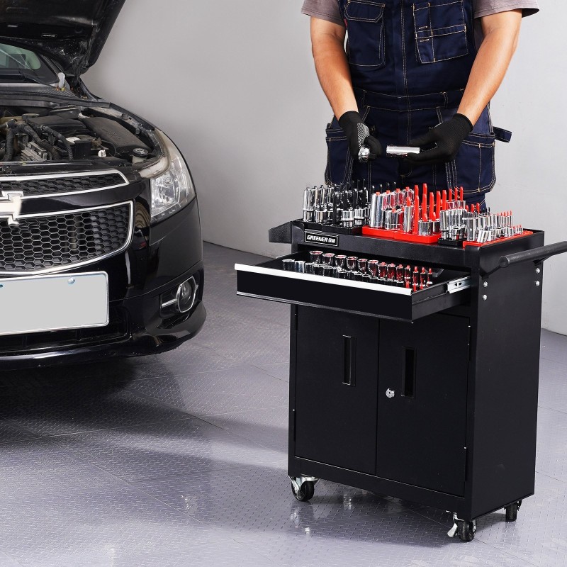 Hylsyjen järjestelijäsarja ABS-muovinen 8 kpl korkea tankoteline tilaa 176 hylsyä