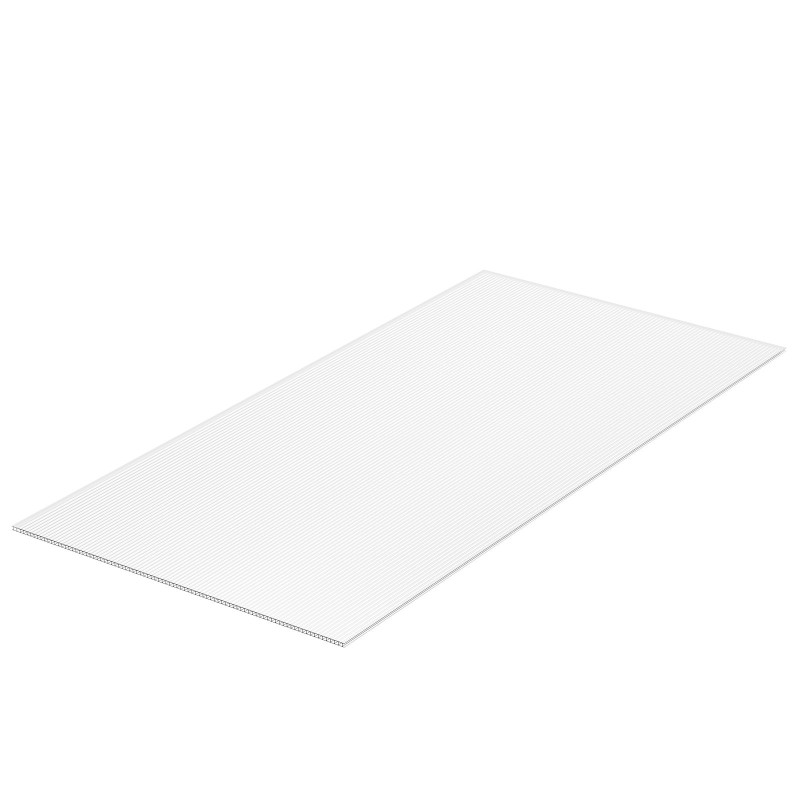 Polykarbonaattiset kattopaneelit 1210x605x8 mm UV-suojatut 5 kpl kasvihuoneisiin