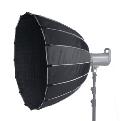 Parabolinen softbox 850 mm karkaistut teräskaaret Bowens-kiinnitys 3 diffuusokerrosta ja hunajakennoritilä