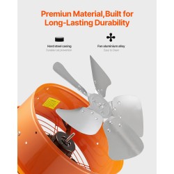 Ullakkopuhallin 14 tuuman aurinkokäyttöinen ilmavirta 1300 CFM säädettävällä termostaatilla