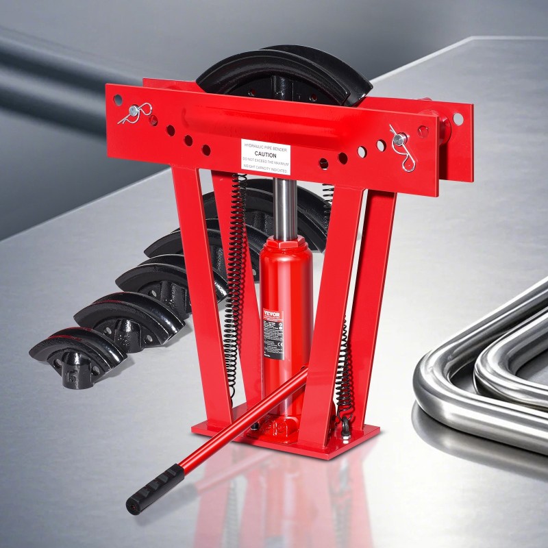 Hydraulinen käsikäyttöinen putkentaivutin 12 tonnia 6 muottia 13–51 millimetriä