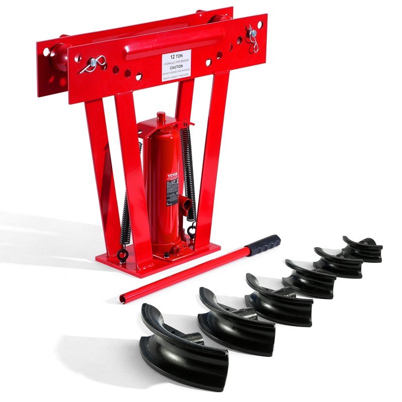 Hydraulinen käsikäyttöinen putkentaivutin 12 tonnia 6 muottia 13–51 millimetriä