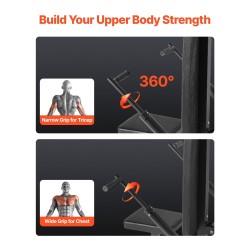 Istuva dip-laite säädettävällä istuimella ja selkänojalla pehmeillä laakereilla