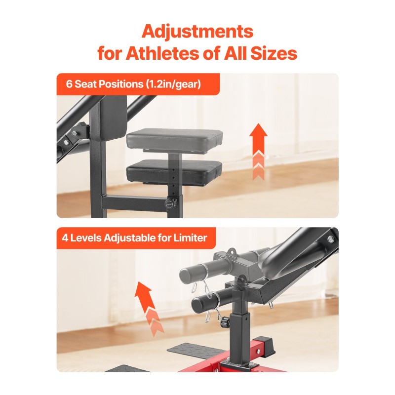 Istuva dip-laite säädettävällä istuimella ja selkänojalla pehmeillä laakereilla