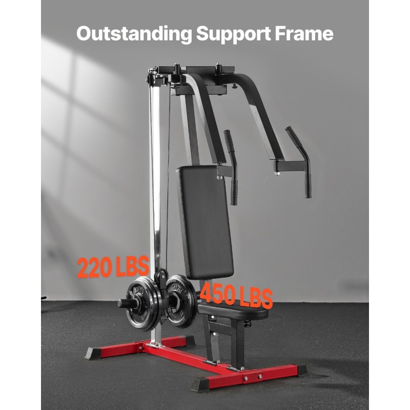 Säädettävä rinta- ja takaolkapäälaite kotikäyttöön pehmustetulla tuella 204 kg enimmäiskuorma