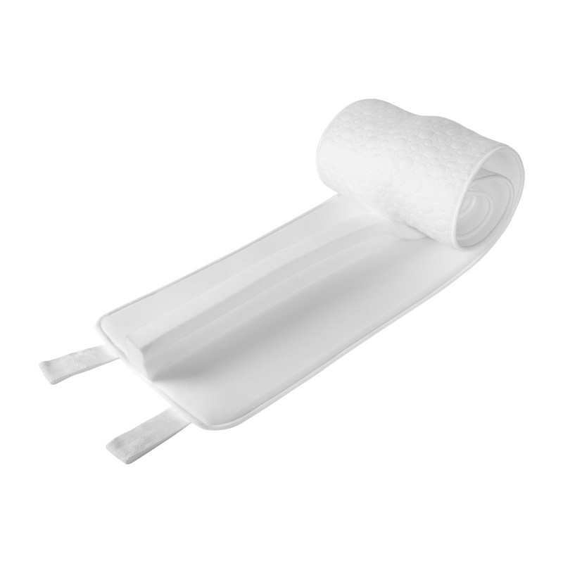 Sängyn yhdistyspala polyesteripuuvillalla ja muistivaahdolla valkoinen kymmenen metrin remmillä