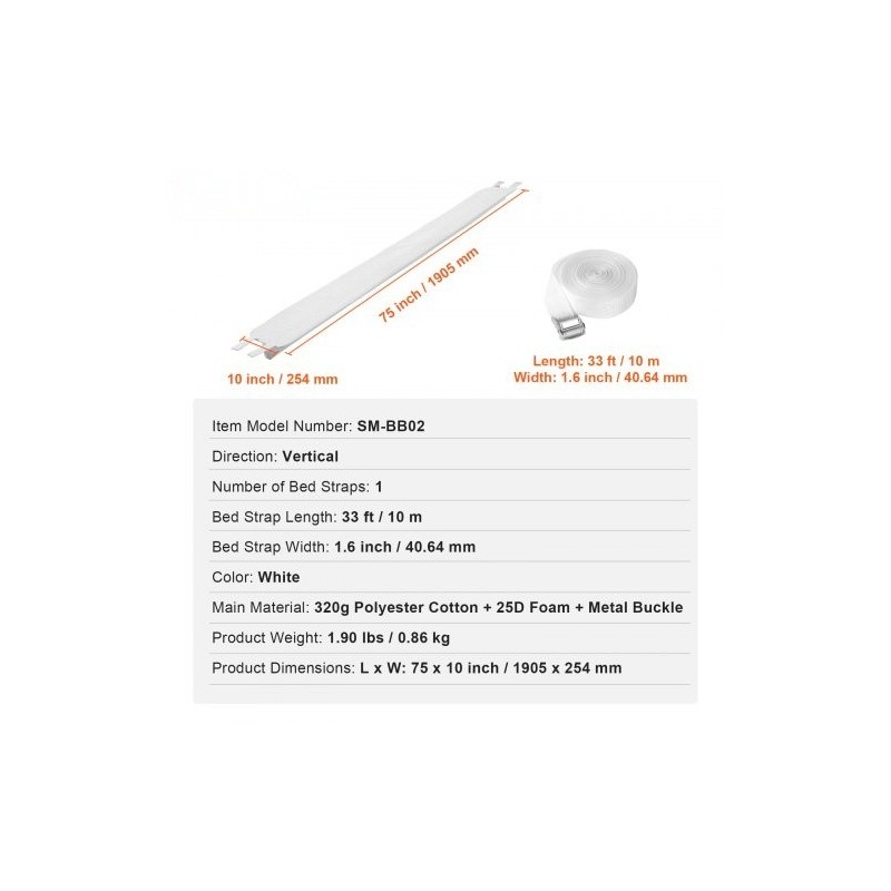 Vuodesilta kaksipatjaa yhdistävä polyesteripuuvillakangas ja tiivis muistivaahto 10 metrin sänkyvyöllä