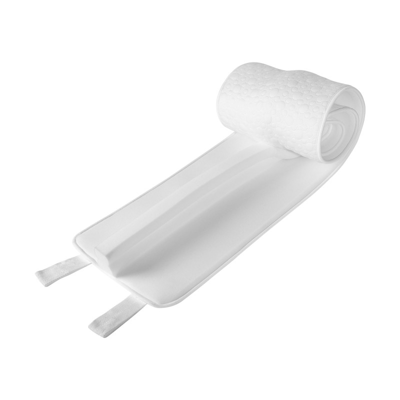 Sängyn välikappale polyesteripuuvilla 25D-muistivaahto kiristettävällä hihnalla valkoinen kahdelle patjalle