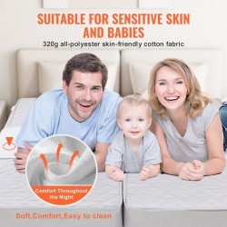 Siltapala 320 g polyesteripuuvilla 2540 x 610 mm 25D-muistivaahdolla parivuoteeseen